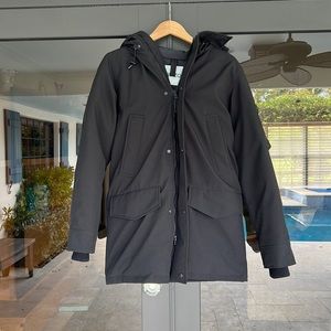 Kenzo Paris Men's Longline Jacket with Fur Lined Hood Black Size Medium